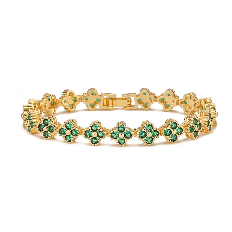 Leoria™ Color Bloom Bracelet Set – Vibrant Elegance