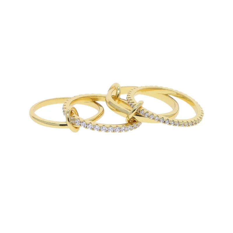 Leoria™ Eternity Trio Ring – A Modern Symbol of Elegance