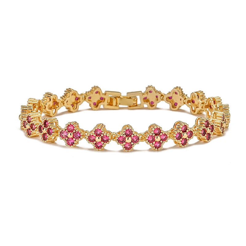 Leoria™ Color Bloom Bracelet Set – Vibrant Elegance