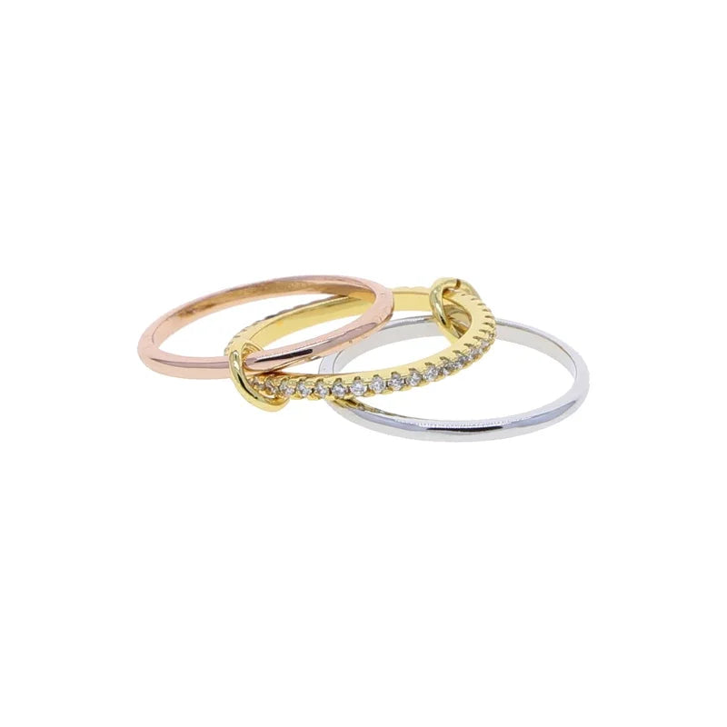 Leoria™ Eternity Trio Ring – A Modern Symbol of Elegance